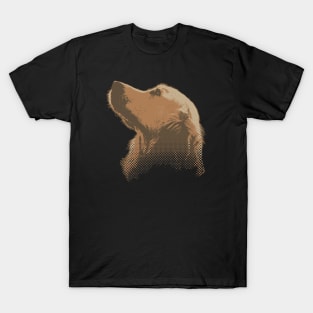 golden retriever halftone Effect T-Shirt